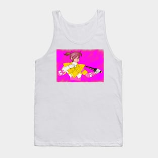 Pink Ranger Dragon Shield (neon glow) Tank Top